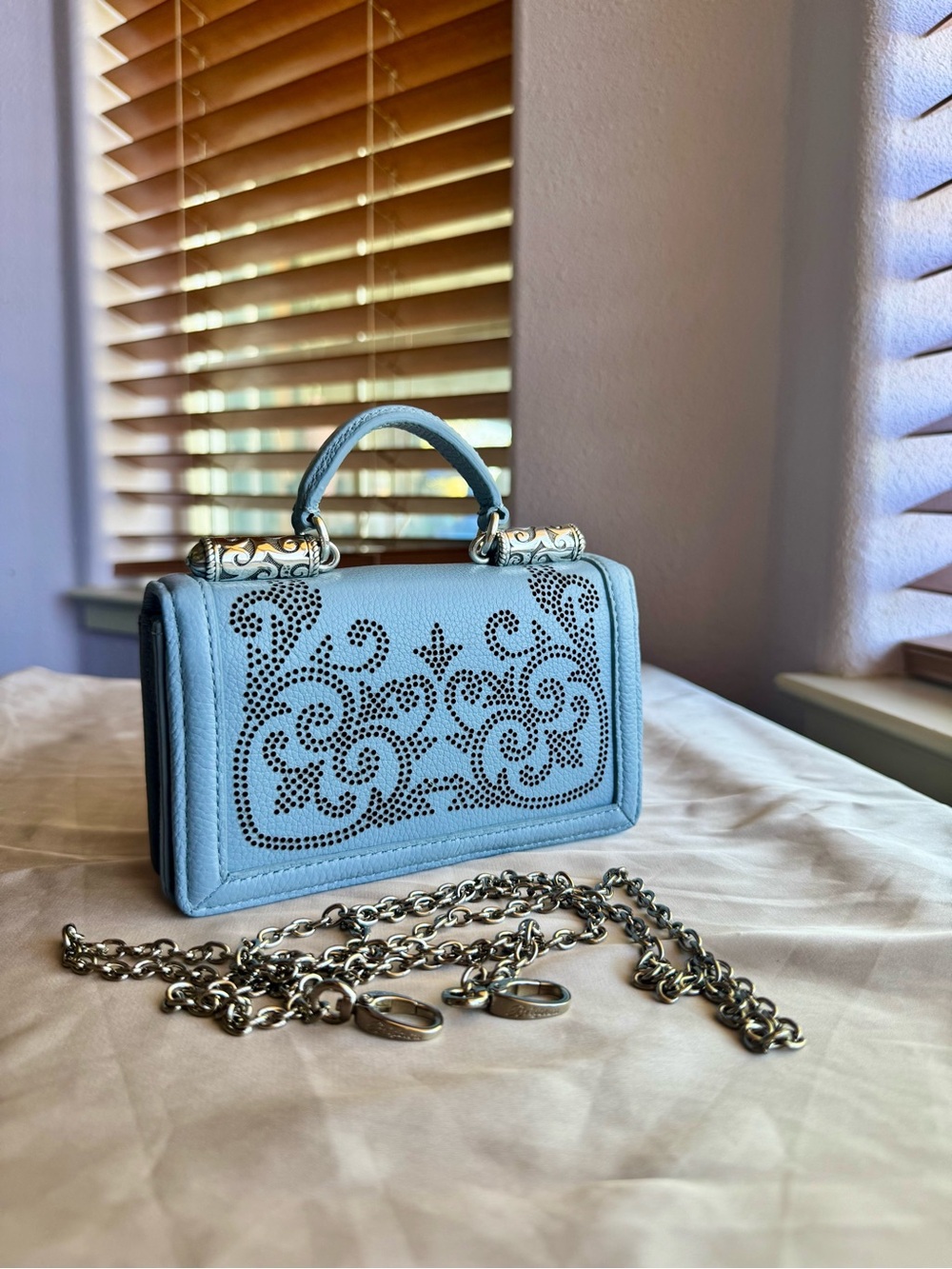 Brighton Kytna Mini Organizer Bag in Robin Egg Blue